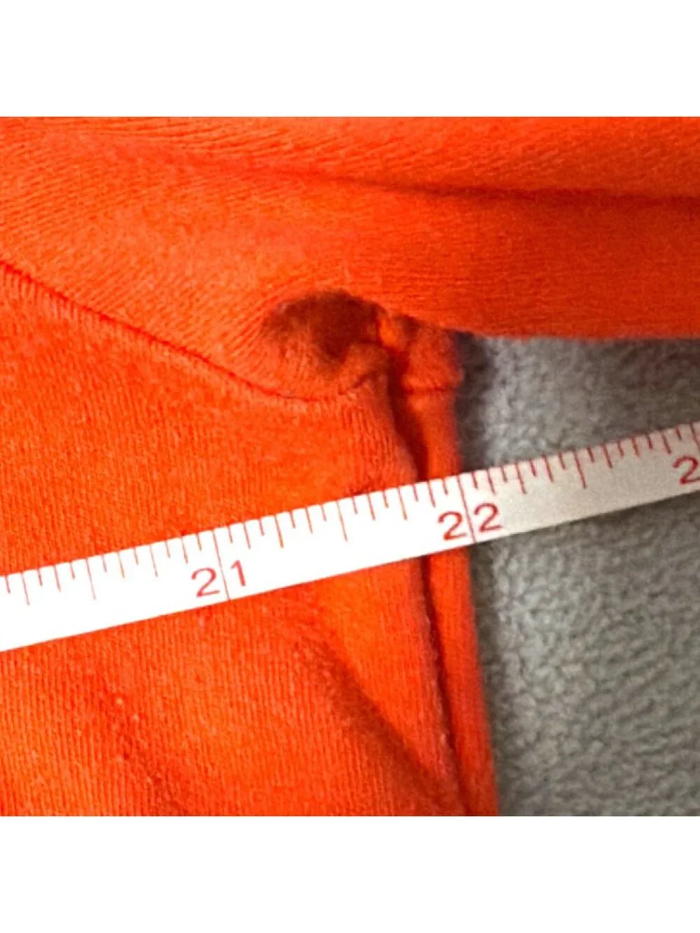 Orange Cotton T-Shirt Giraffe & Floral Appliqué Short Sleeves Beaded Neckline - Picture 6 of 7